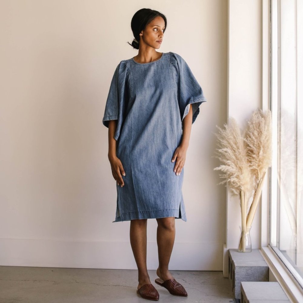 Ilana Kohn Iona Denim Dress (L)